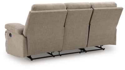 Side-Swipe Reclining Sofa with Drop Down Table - Mattress & Furniture Super Center (Tampa, FL)