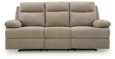 Side-Swipe Reclining Sofa with Drop Down Table - Mattress & Furniture Super Center (Tampa, FL)