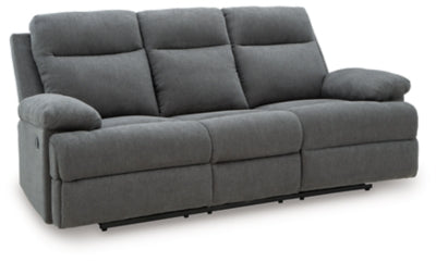 Side-Swipe Reclining Sofa with Drop Down Table - Mattress & Furniture Super Center (Tampa, FL)