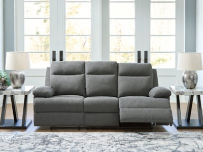Side-Swipe Reclining Sofa with Drop Down Table - Mattress & Furniture Super Center (Tampa, FL)