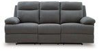 Side-Swipe Reclining Sofa with Drop Down Table - Mattress & Furniture Super Center (Tampa, FL)