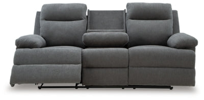 Side-Swipe Reclining Sofa with Drop Down Table - Mattress & Furniture Super Center (Tampa, FL)
