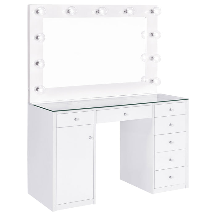 Acena Makeup Vanity Table with LED Mirror