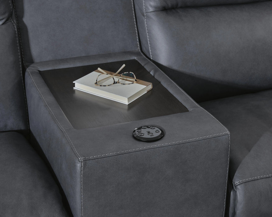 ModZ Power Reclining Sectional with Audio Consoles