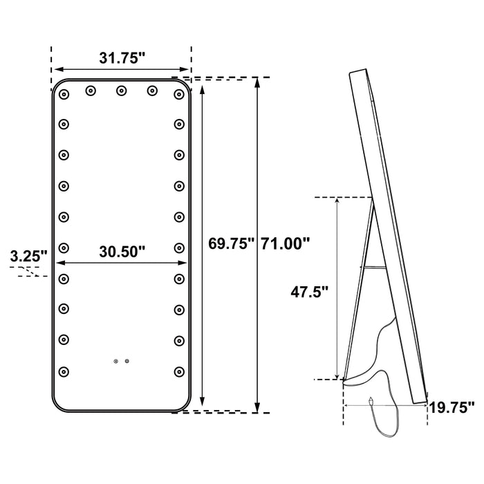 Canton Standing Mirror