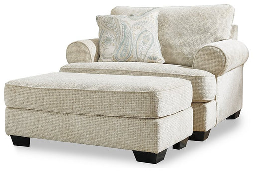 Monaghan Oversized Chair and Ottoman - Mattress & Furniture Super Center (Tampa, FL)
