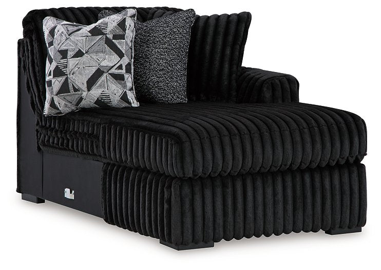 Midnight-Madness Sectional with Chaise - Mattress & Furniture Super Center (Tampa, FL)