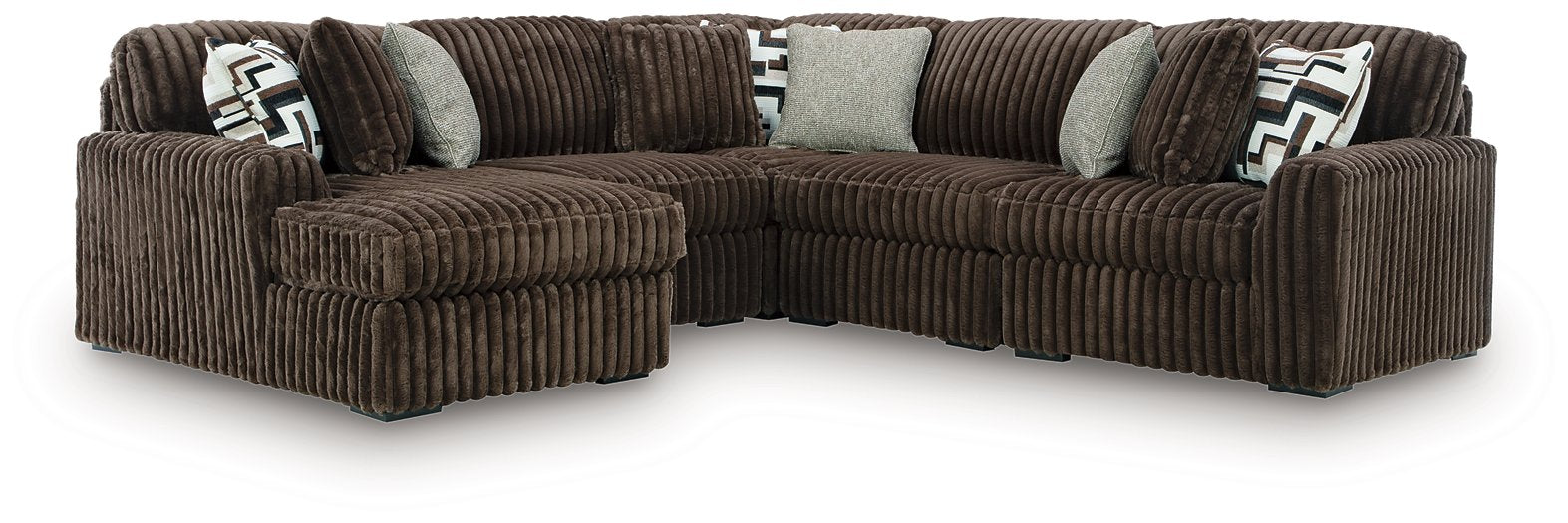 Midnight-Madness Sectional with Chaise - Mattress & Furniture Super Center (Tampa, FL)
