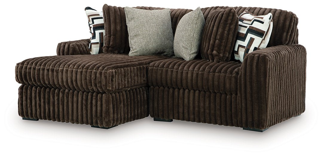 Midnight-Madness Sectional with Chaise - Mattress & Furniture Super Center (Tampa, FL)