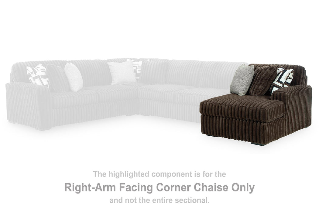 Midnight-Madness Sectional with Chaise - Mattress & Furniture Super Center (Tampa, FL)