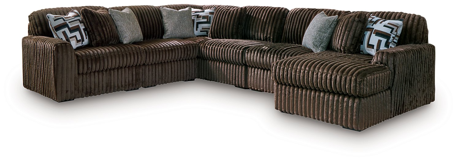 Midnight-Madness Sectional with Chaise - Mattress & Furniture Super Center (Tampa, FL)