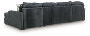 Midnight-Madness Double Chaise 3-Piece Sectional - Mattress & Furniture Super Center (Tampa, FL)