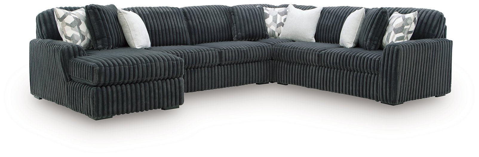 Midnight-Madness Sectional with Chaise - Mattress & Furniture Super Center (Tampa, FL)