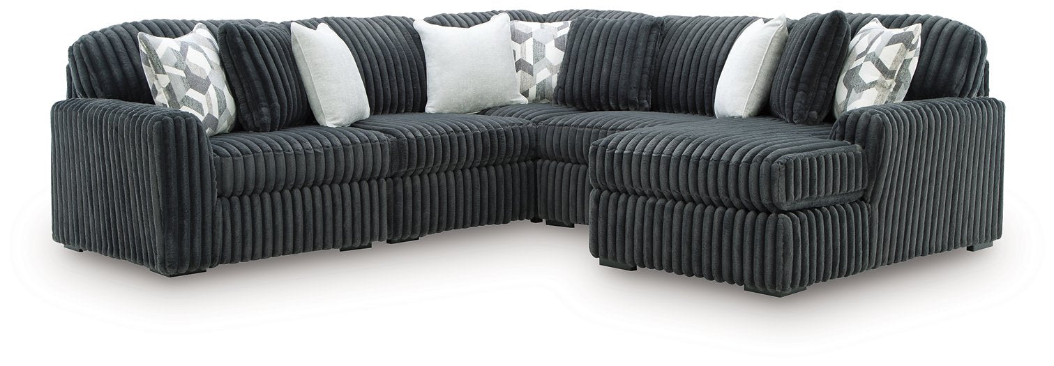 Midnight-Madness Sectional with Chaise - Mattress & Furniture Super Center (Tampa, FL)