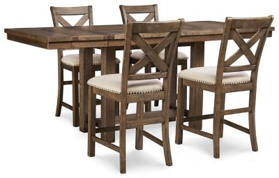Moriville Counter Height Dining Set - Mattress & Furniture Super Center (Tampa, FL)