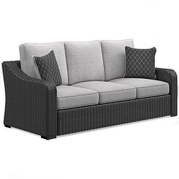 Beachcroft Outdoor Sofa with Cushion - Mattress & Furniture Super Center (Tampa, FL)