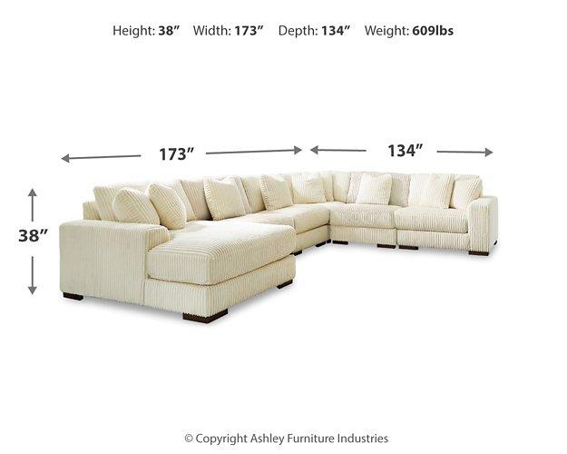 Lindyn Sectional with Chaise - Mattress & Furniture Super Center (Tampa, FL)
