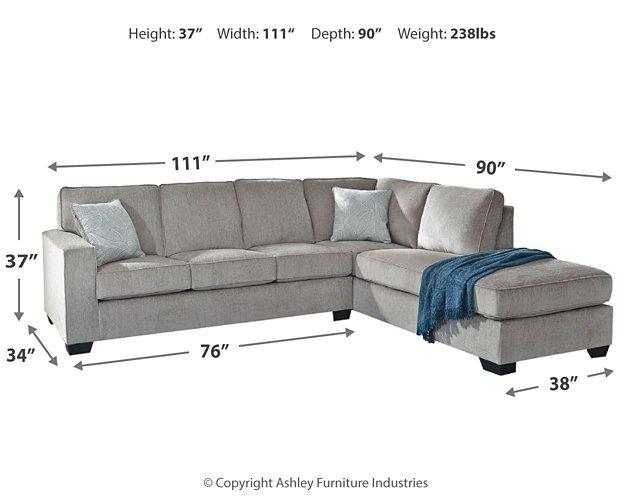 Altari Sectional with Chaise - Mattress & Furniture Super Center (Tampa, FL)