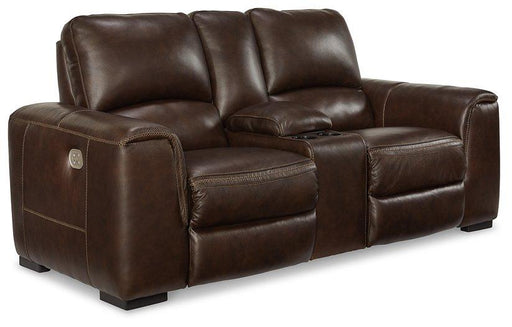 Alessandro Power Reclining Loveseat with Console - Mattress & Furniture Super Center (Tampa, FL)