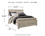 Bellaby Bed with 2 Storage Drawers - Mattress & Furniture Super Center (Tampa, FL)
