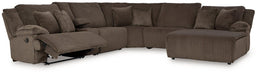 Top Tier Reclining Sectional with Chaise - Mattress & Furniture Super Center (Tampa, FL)