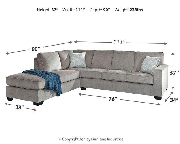 Altari Sectional with Chaise - Mattress & Furniture Super Center (Tampa, FL)