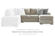 Calnita Sectional with Chaise - Mattress & Furniture Super Center (Tampa, FL)
