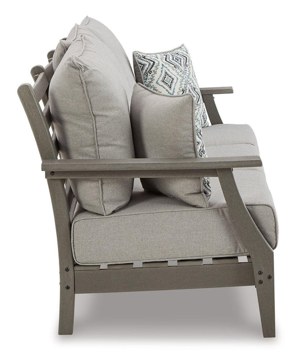 Visola Outdoor Sofa and Loveseat Set - Mattress & Furniture Super Center (Tampa, FL)