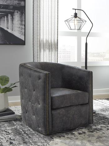 Brentlow Swivel Accent Chair - Mattress & Furniture Super Center (Tampa, FL)
