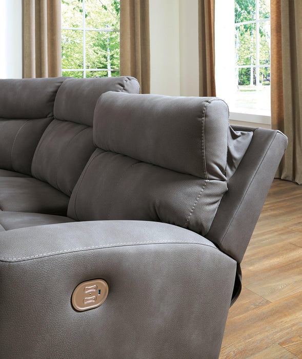 Next-Gen DuraPella Power Reclining Sectional Loveseat - Mattress & Furniture Super Center (Tampa, FL)