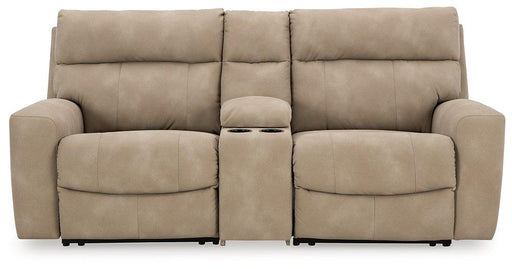 Next-Gen DuraPella Power Reclining Sectional Loveseat with Console - Mattress & Furniture Super Center (Tampa, FL)