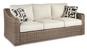 Beachcroft Outdoor Sofa, Lounge Chairs and Fire Pit - Mattress & Furniture Super Center (Tampa, FL)