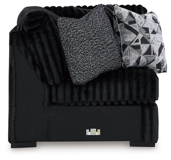 Midnight-Madness Sectional with Chaise - Mattress & Furniture Super Center (Tampa, FL)