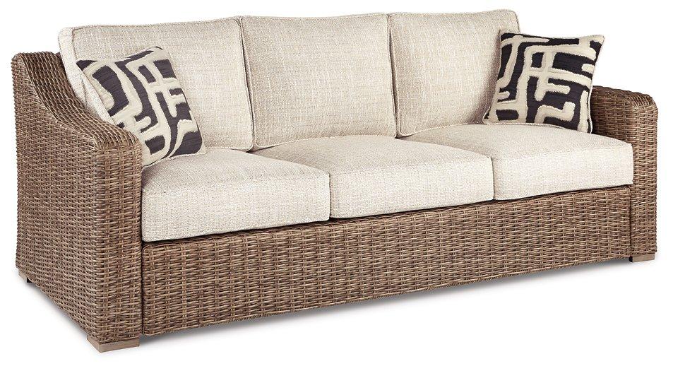 Beachcroft Outdoor Sofa with Cushion - Mattress & Furniture Super Center (Tampa, FL)