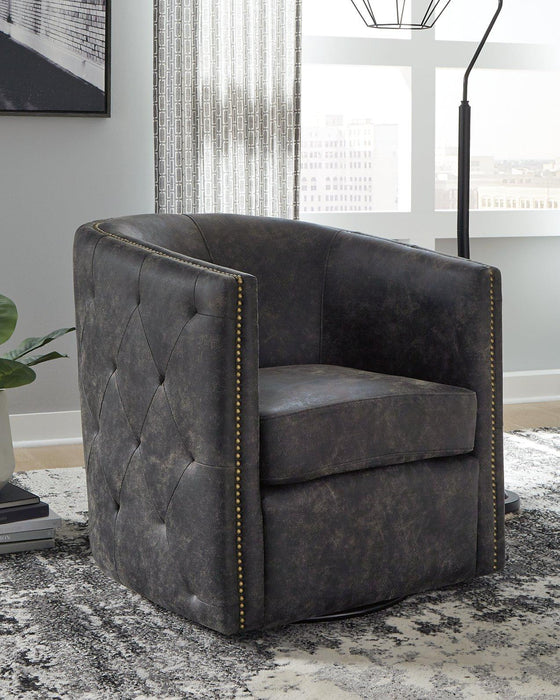 Brentlow Swivel Accent Chair - Mattress & Furniture Super Center (Tampa, FL)