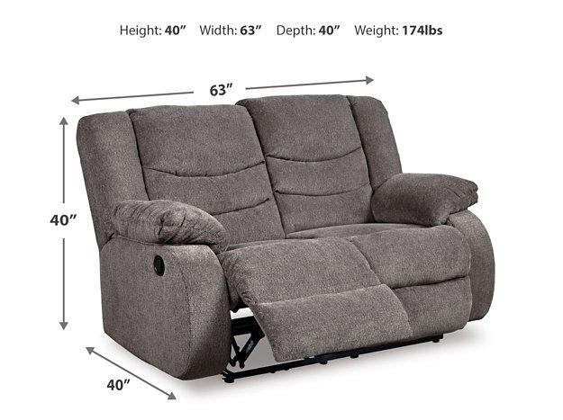Tulen Reclining Loveseat - Mattress & Furniture Super Center (Tampa, FL)