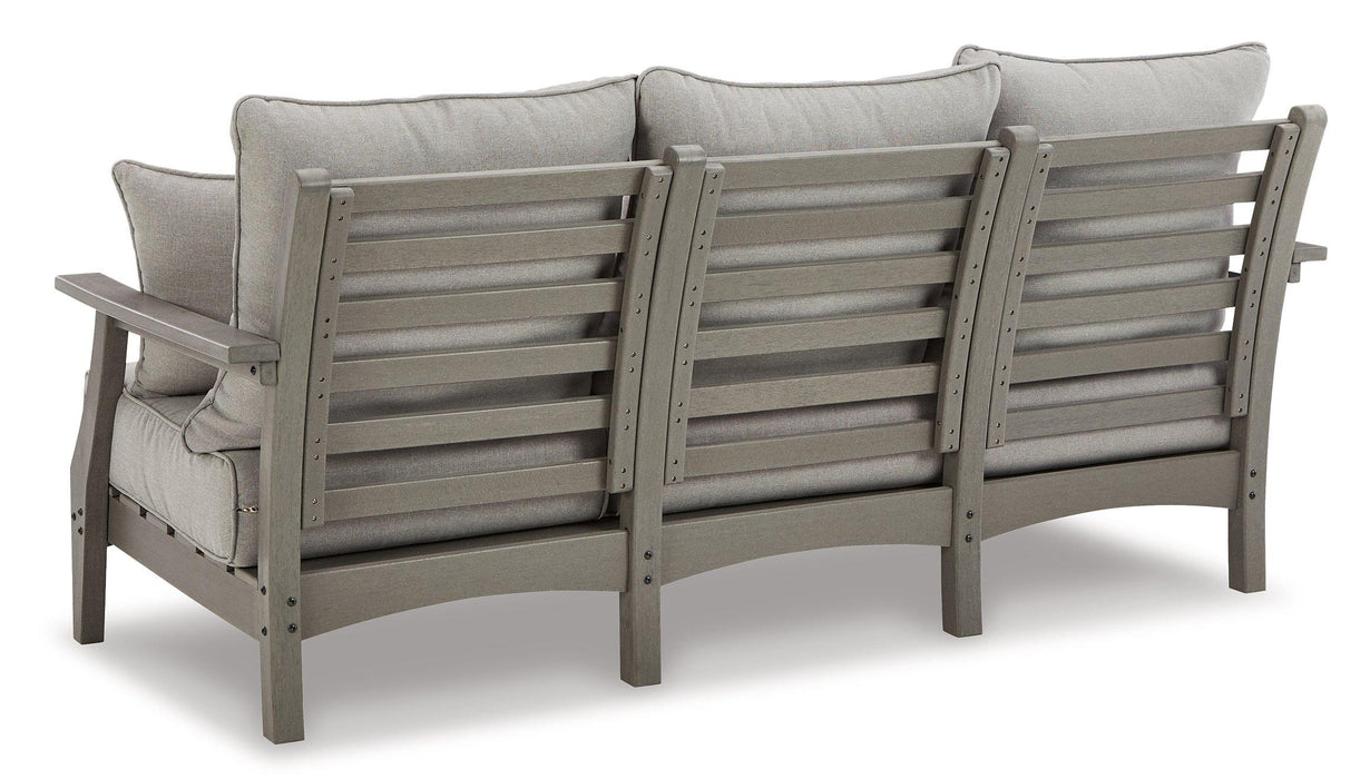 Visola Outdoor Sofa and Loveseat Set - Mattress & Furniture Super Center (Tampa, FL)