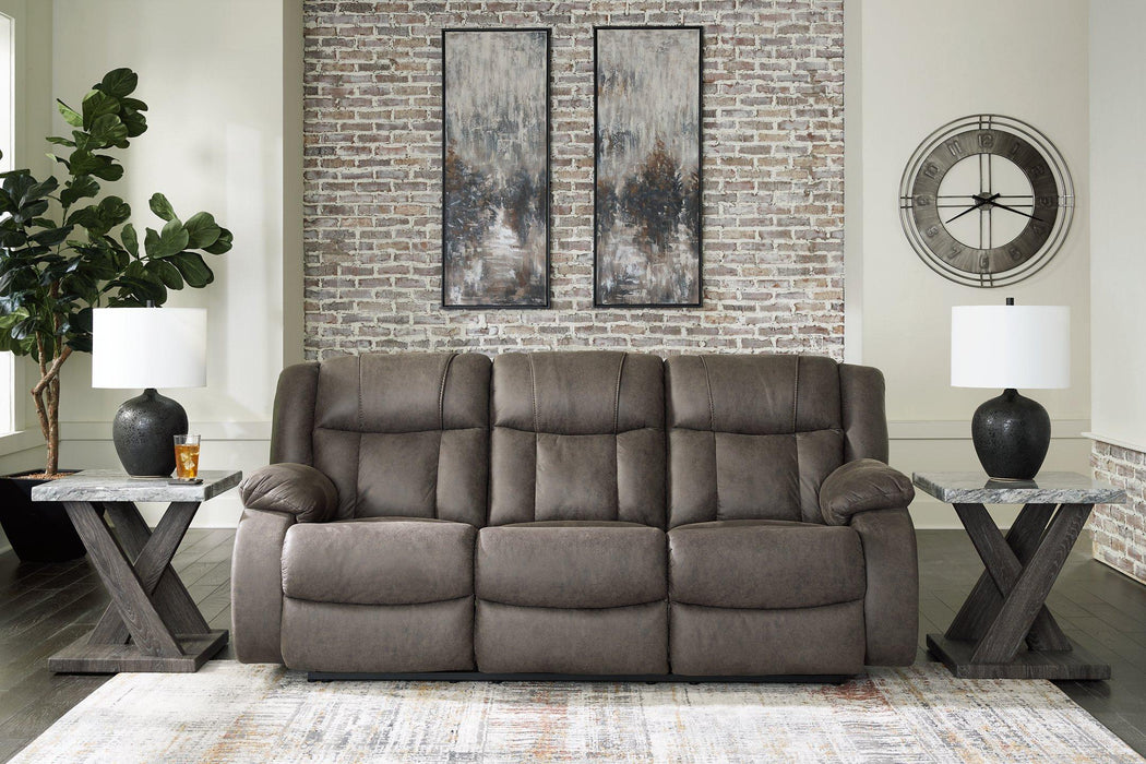 First Base Reclining Sofa - Mattress & Furniture Super Center (Tampa, FL)