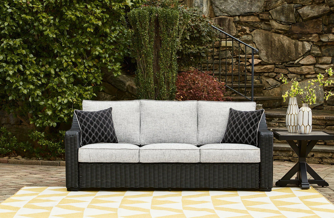 Beachcroft Outdoor Sofa with Cushion - Mattress & Furniture Super Center (Tampa, FL)