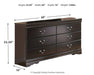 Huey Vineyard Dresser and Mirror - Mattress & Furniture Super Center (Tampa, FL)