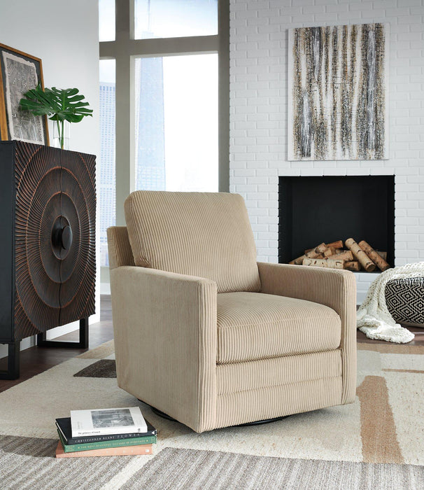 Icaman Swivel Accent Chair - Mattress & Furniture Super Center (Tampa, FL)