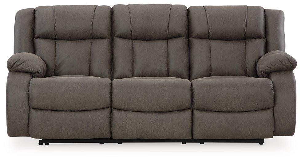 First Base Reclining Sofa - Mattress & Furniture Super Center (Tampa, FL)
