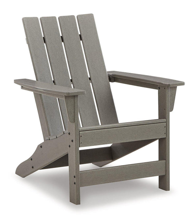 Visola Outdoor Adirondack Chair Set with End Table - Mattress & Furniture Super Center (Tampa, FL)