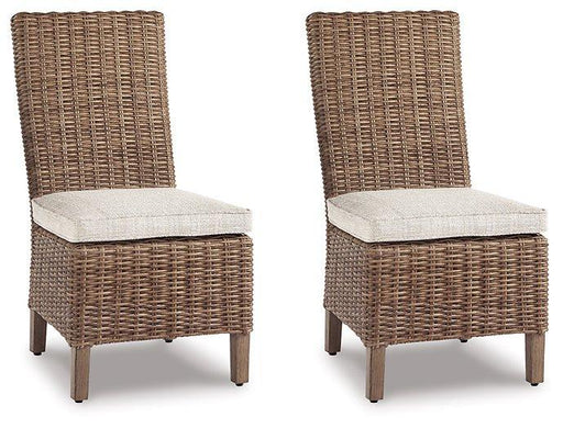 Beachcroft Outdoor Side Chair with Cushion (Set of 2) - Mattress & Furniture Super Center (Tampa, FL)