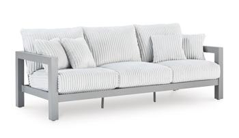 Hurley Park Outdoor Sofa with Cushion - Mattress & Furniture Super Center (Tampa, FL)
