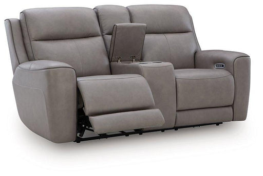 5Z-Comfort Power Reclining Loveseat with Console - Mattress & Furniture Super Center (Tampa, FL)