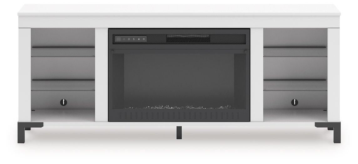 Brollevi 60" TV Stand with Electric Fireplace - Mattress & Furniture Super Center (Tampa, FL)