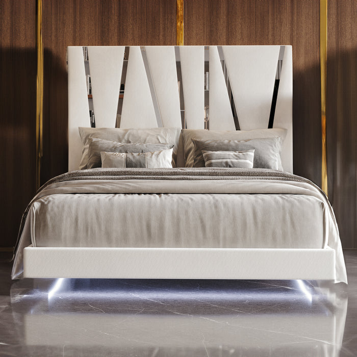 Europa 6/6 Ek Headboard, Footboard & Slats-White