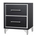 Ava 2 Drawer Nightstand-Ebony