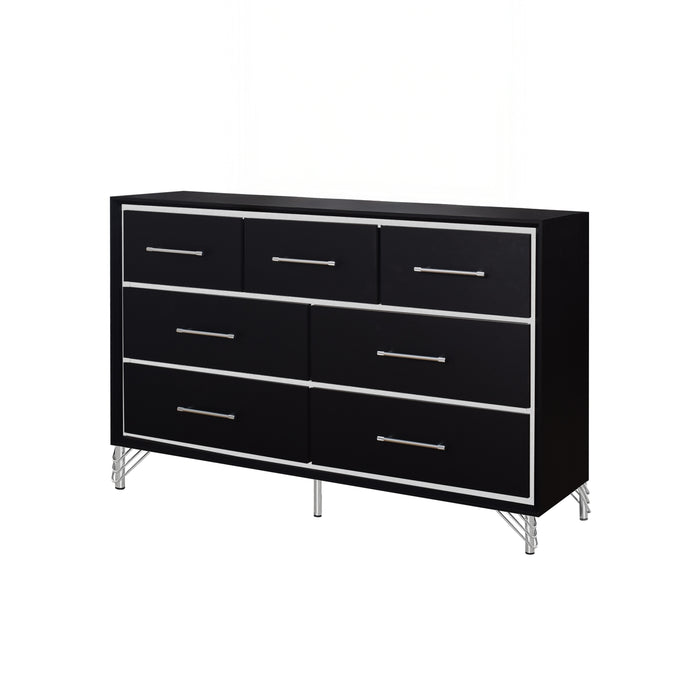 Ava 7 Drawer Dresser-Ebony